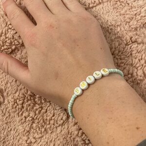 Beaded Bracelet with SMILE Letter Beads Women’s